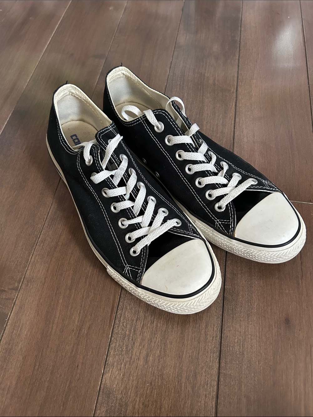 Converse Low-Top Canvas Sneakers - Black Men’s Size 10